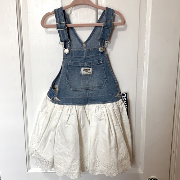 White Eyelet skirt overalls - Picture 1 of 2